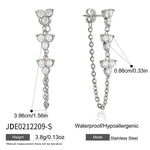 BOUCLES D’OREILLES ACIER REF E0212209-S