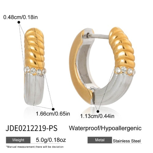Boucles d’oreilles en acier – E0212219-PS