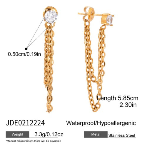 Boucles d’oreilles en acier – E0212224