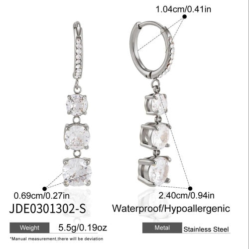 Boucles d’oreilles en acier – E0301302-S