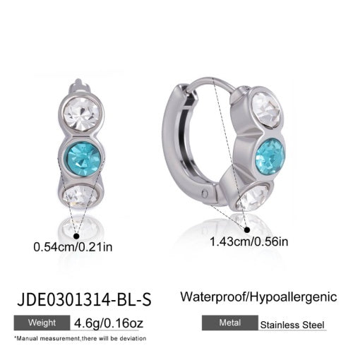 Boucles d’oreilles en acier – E0301314-BL-S