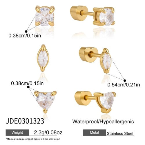 Boucles d’oreilles en acier – E0301323