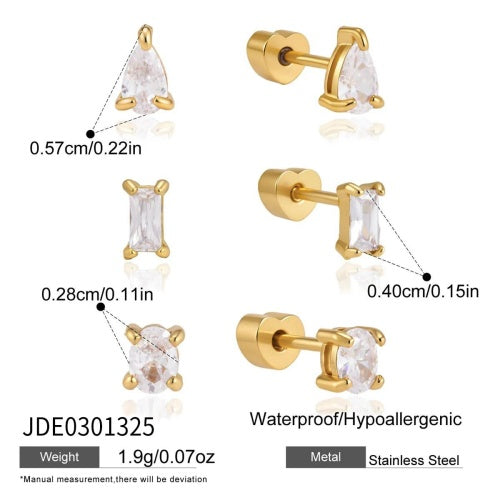 Boucles d’oreilles en acier – E0301325
