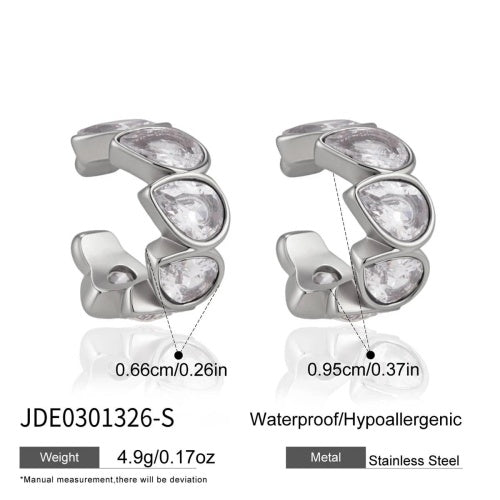 Boucles d’oreilles en acier – E0301326-S