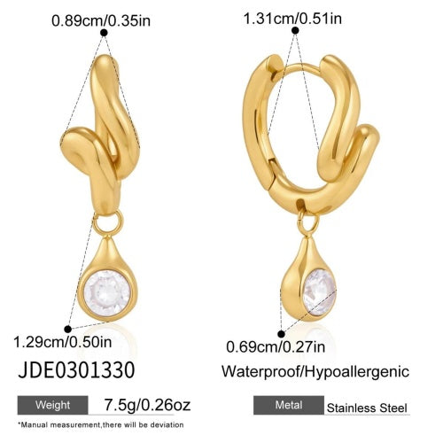 Boucles d’oreilles en acier – E0301330