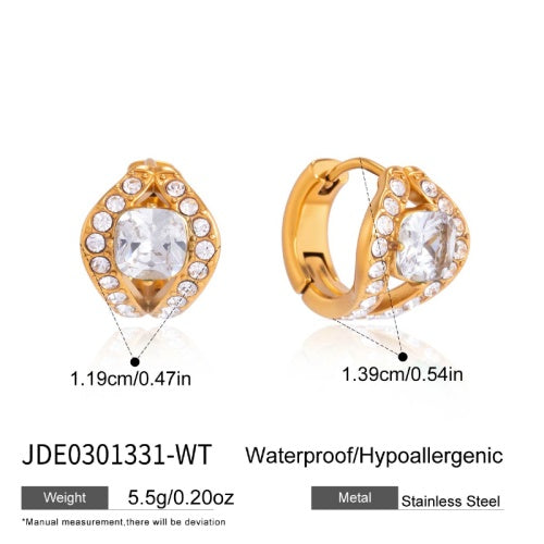 Boucles d’oreilles en acier – E0301331-WT