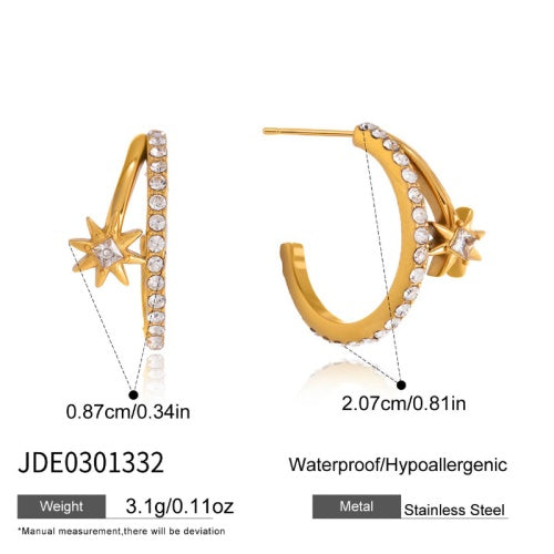 Boucles d’oreilles en acier – E0301332