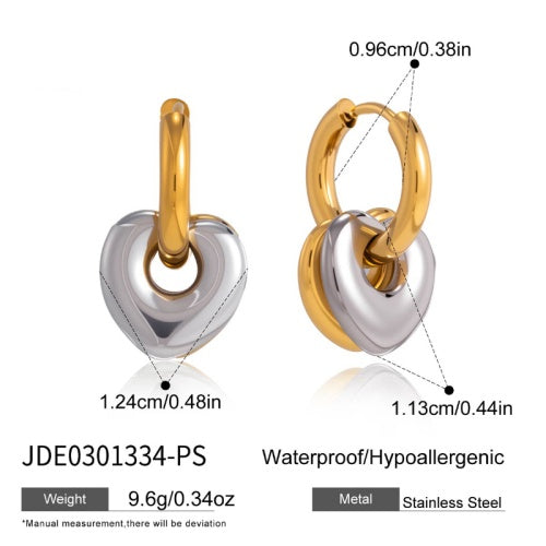 Boucles d’oreilles en acier – E0301334-PS