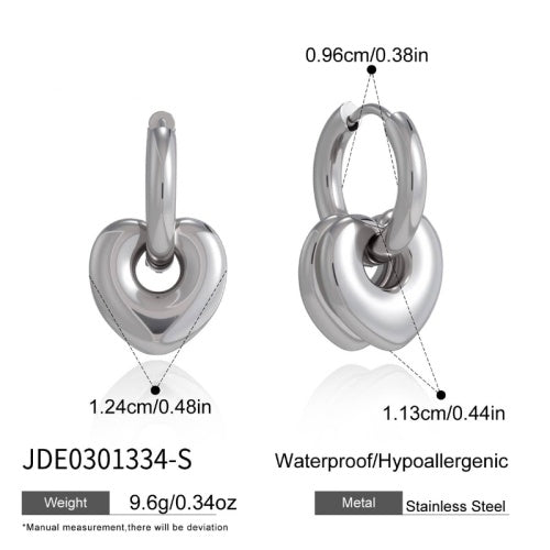 Boucles d’oreilles en acier – E0301334-S