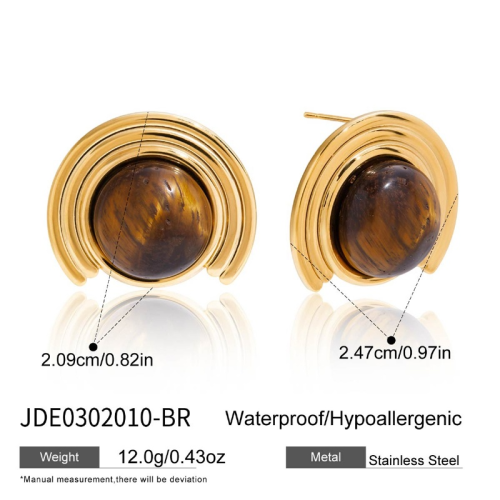 Boucles d’oreilles en acier – E0302010-BR