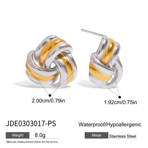 Boucles d’oreilles en acier – E0303017-PS