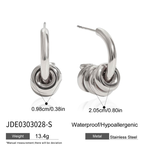 Boucles d’oreilles en acier – E0303028-S