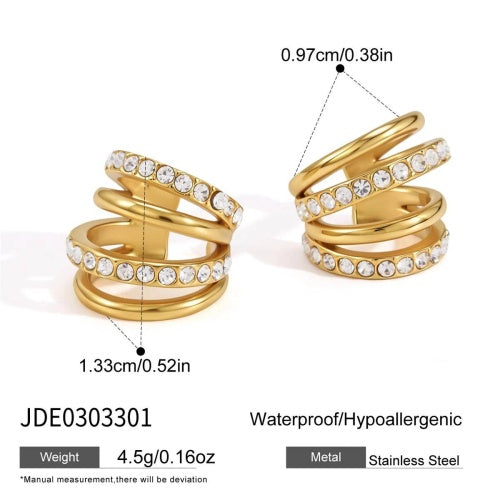 Boucles d’oreilles en acier – E0303301