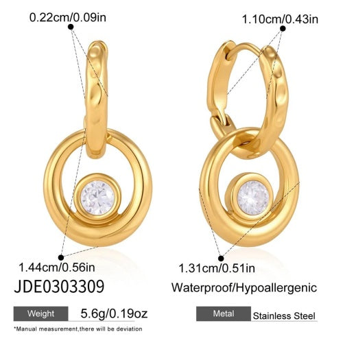 Boucles d’oreilles en acier – E0303309