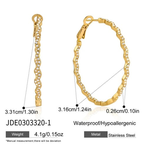 Boucles d’oreilles en acier – E0303320-1