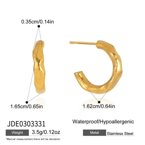Boucles d’oreilles en acier – E0303331