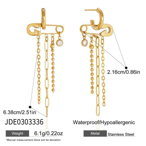 Boucles d’oreilles en acier – E0303336
