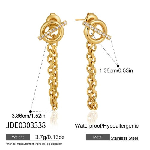 Boucles d’oreilles en acier – E0303338
