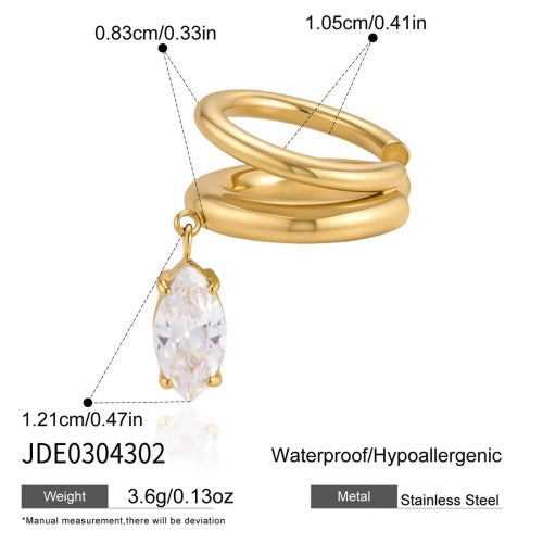 Boucles d’oreilles en acier – E0304302