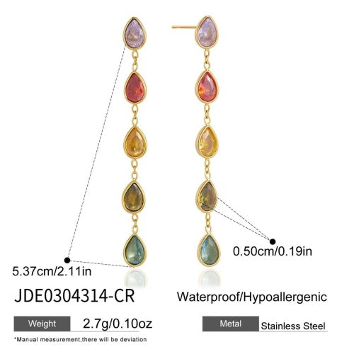 Boucles d’oreilles en acier – E0304314-CR