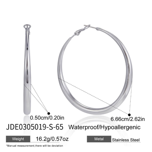 Boucles d’oreilles en acier – E0305019-S-65