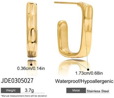 Boucles d’oreilles en acier – E0305027