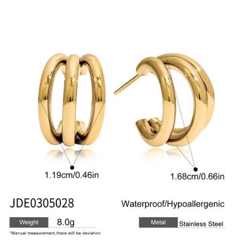 Boucles d’oreilles en acier – E0305028