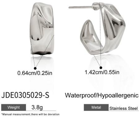 Boucles d’oreilles en acier – E0305029-S