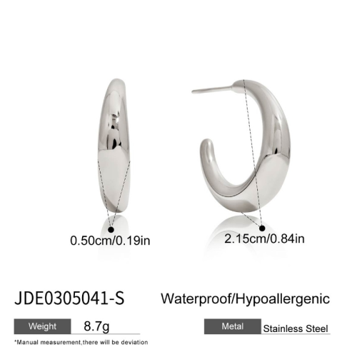 Boucles d’oreilles en acier – E0305041-S