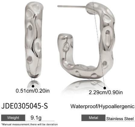 Boucles d’oreilles en acier – E0305045-S