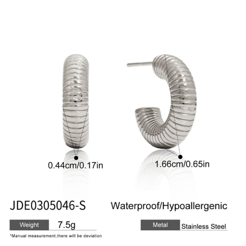 Boucles d’oreilles en acier – E0305046-S