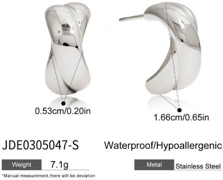 Boucles d’oreilles en acier – E0305047-S