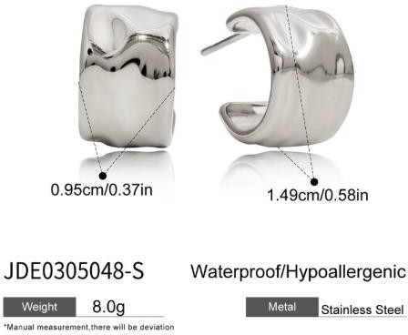 Boucles d’oreilles en acier – E0305048-S