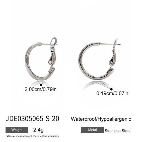 Boucles d’oreilles en acier – E0305065-S-20