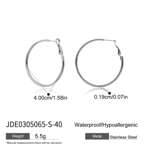 Boucles d’oreilles en acier – E0305065-S-40