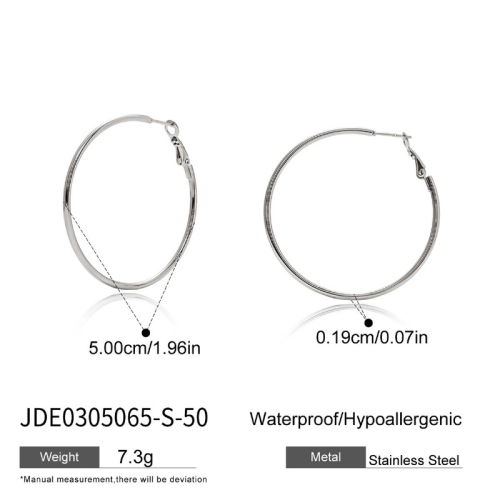 Boucles d’oreilles en acier – E0305065-S-50