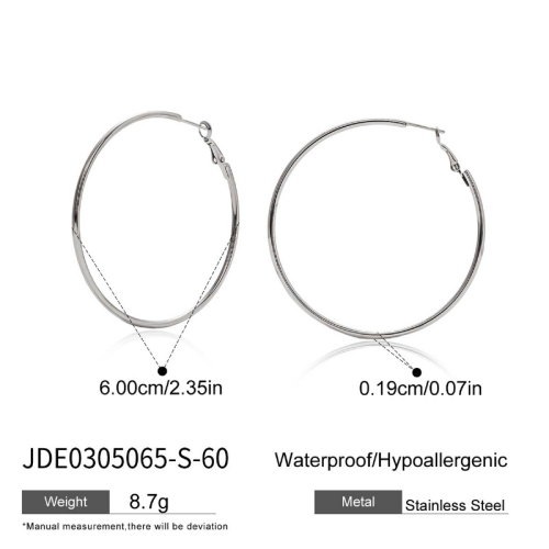 Boucles d’oreilles en acier – E0305065-S-60