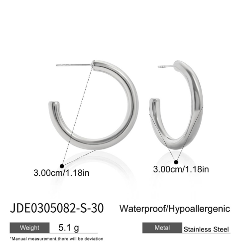 Boucles d’oreilles en acier – E0305082-S-30