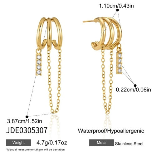 Boucles d’oreilles en acier – E0305307