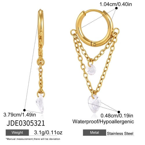 Boucles d’oreilles en acier – E0305321