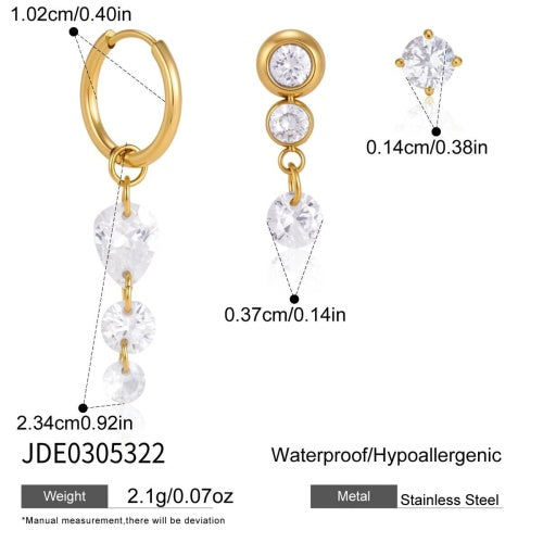 Boucles d’oreilles en acier – E0305322