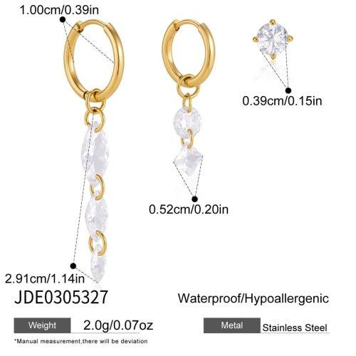 Boucles d’oreilles en acier – E0305327