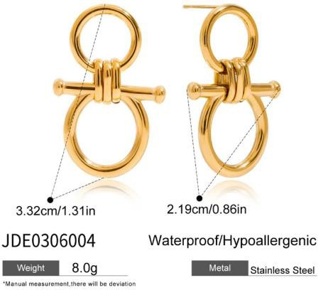 Boucles d’oreilles en acier – E0306004