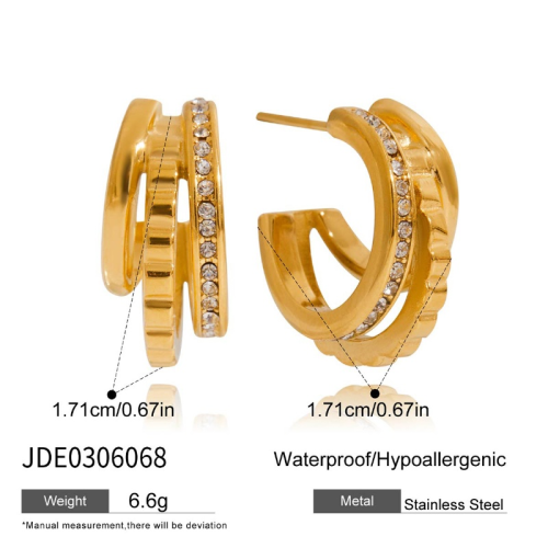 Boucles d’oreilles en acier – E0306068