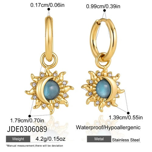 BOUCLES D’OREILLES ACIER REF E0306089