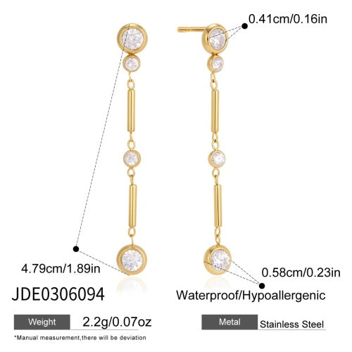 BOUCLES D’OREILLES ACIER REF E0306094