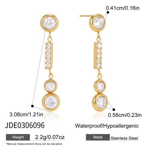 BOUCLES D’OREILLES ACIER REF E0306096