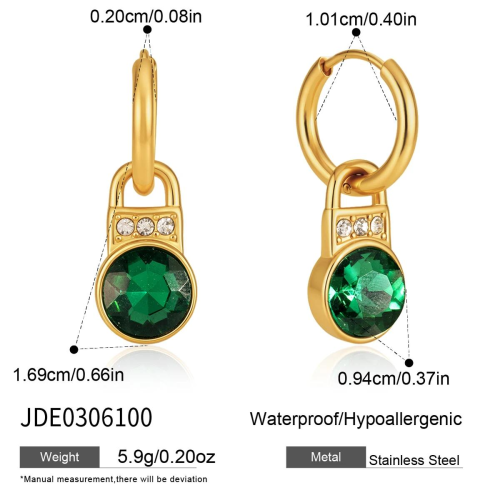 BOUCLES D’OREILLES ACIER REF E0306100