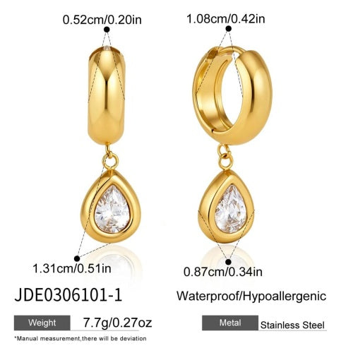 BOUCLES D’OREILLES ACIER REF E0306101-1