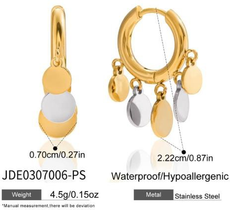 Boucles d’oreilles en acier – E0307006-PS